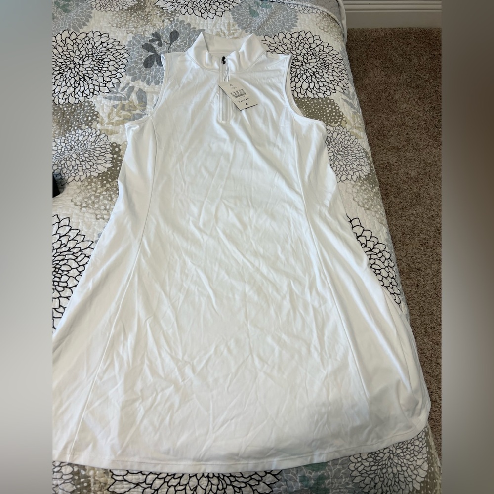NWT Halara White Half Zip Dress